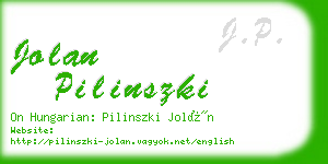 jolan pilinszki business card